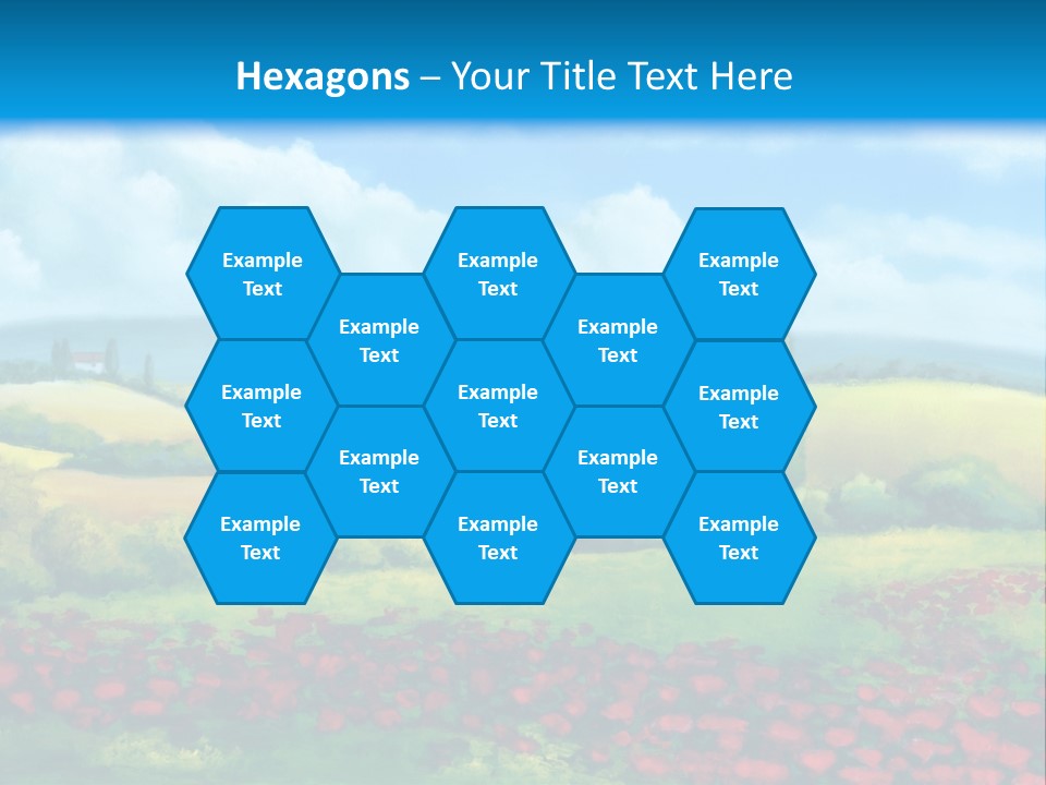 Sunny Field Cypress PowerPoint Template