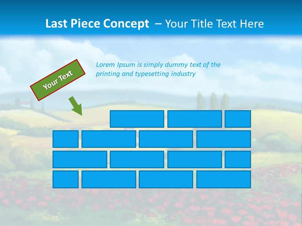 Sunny Field Cypress PowerPoint Template