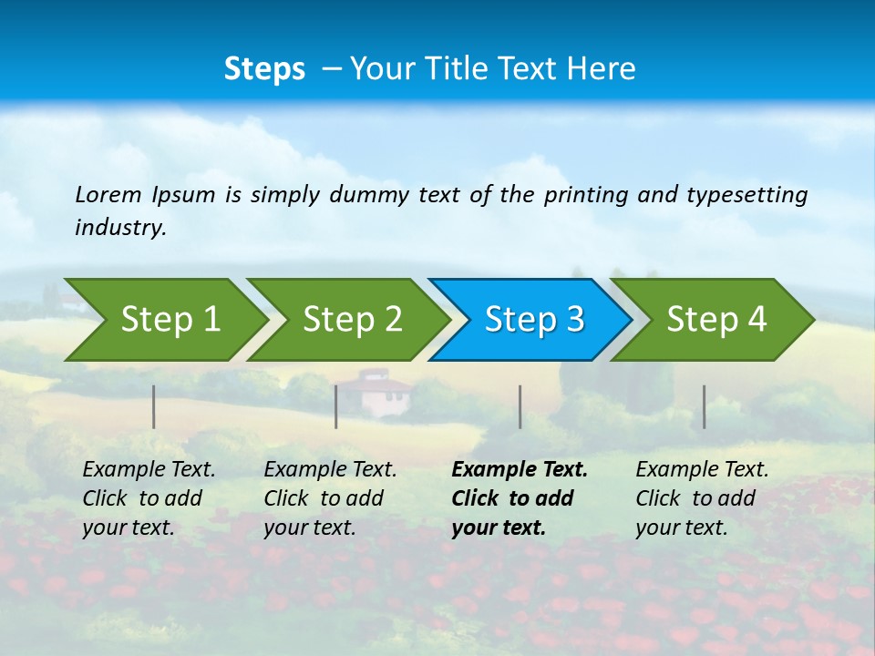 Sunny Field Cypress PowerPoint Template
