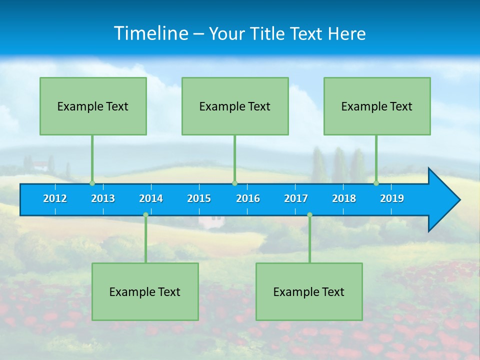 Sunny Field Cypress PowerPoint Template