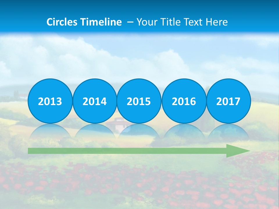 Sunny Field Cypress PowerPoint Template