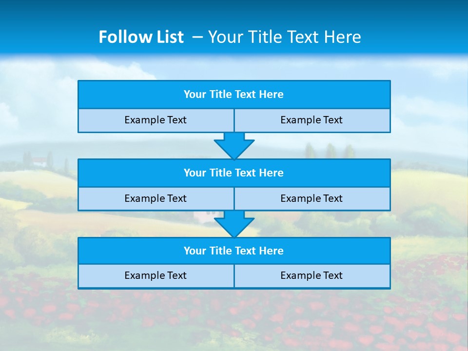 Sunny Field Cypress PowerPoint Template