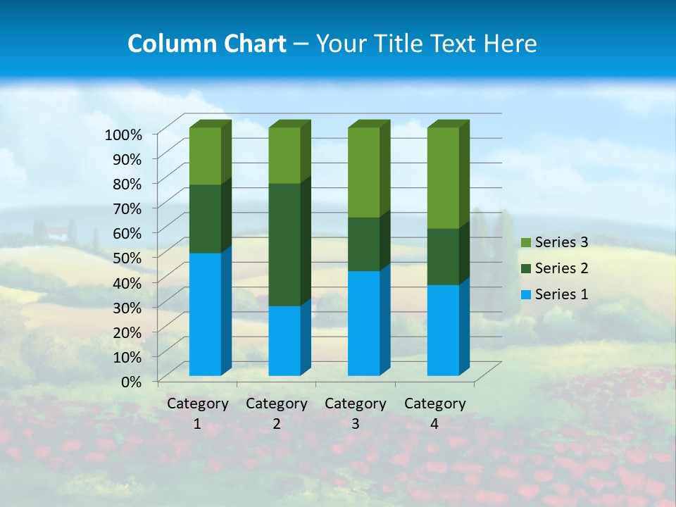 Sunny Field Cypress PowerPoint Template