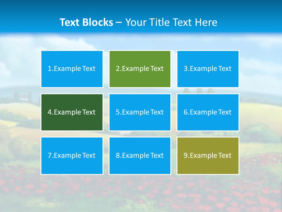 Sunny Field Cypress PowerPoint Template