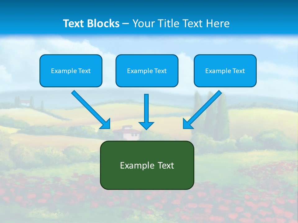 Sunny Field Cypress PowerPoint Template