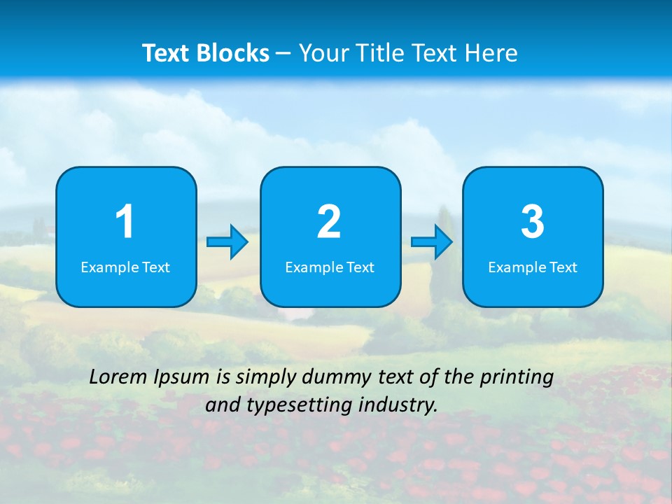 Sunny Field Cypress PowerPoint Template