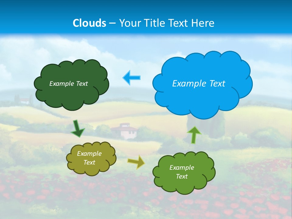 Sunny Field Cypress PowerPoint Template