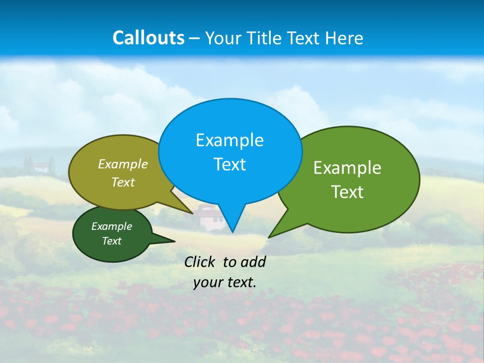Sunny Field Cypress PowerPoint Template