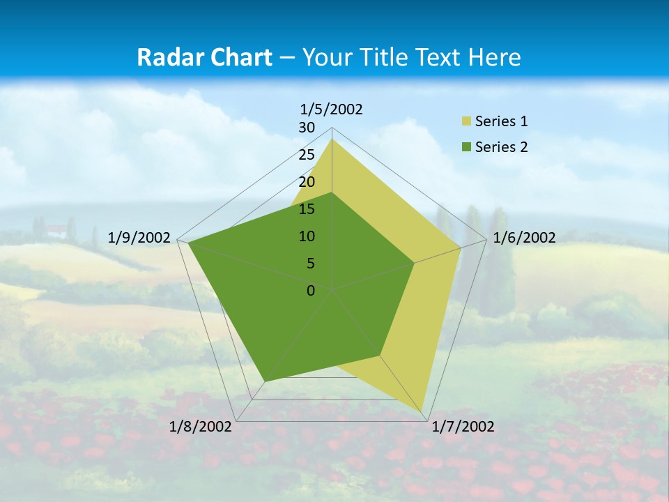 Sunny Field Cypress PowerPoint Template