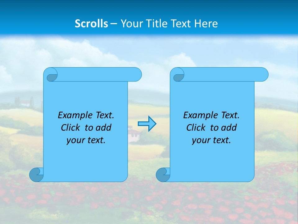 Sunny Field Cypress PowerPoint Template
