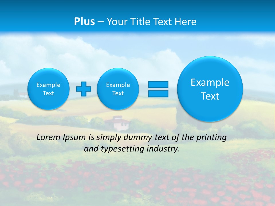 Sunny Field Cypress PowerPoint Template
