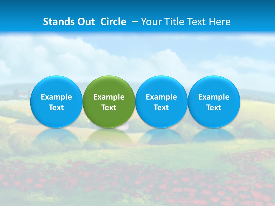 Sunny Field Cypress PowerPoint Template