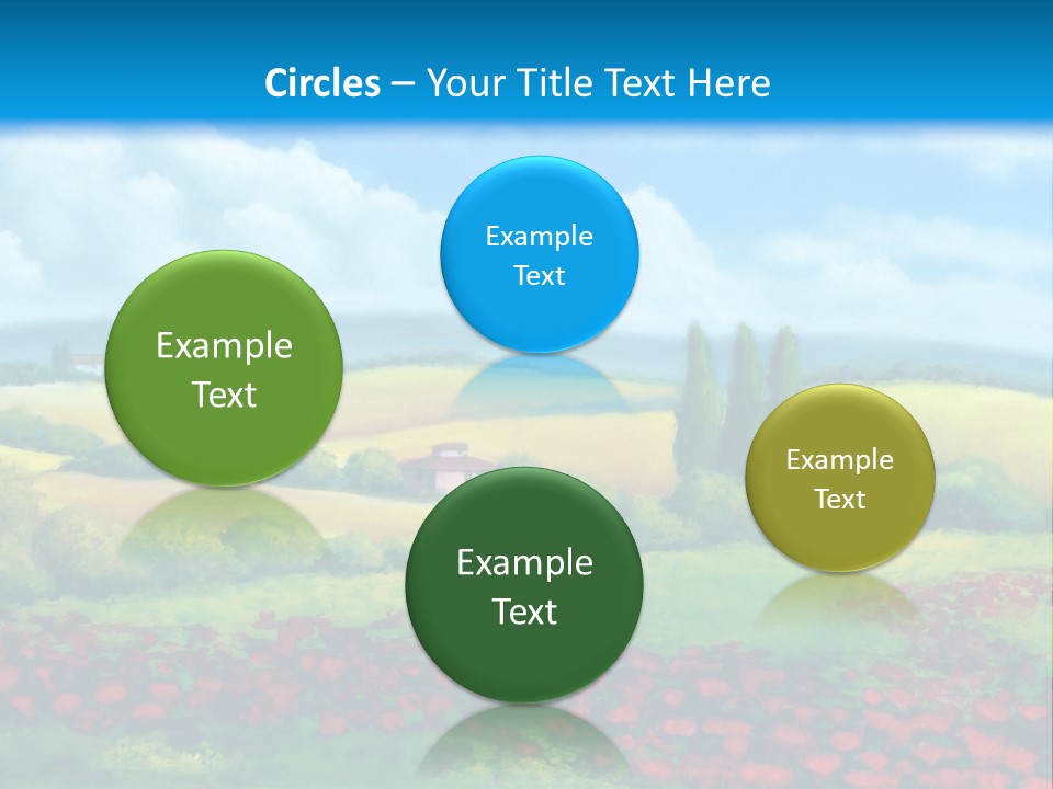 Sunny Field Cypress PowerPoint Template