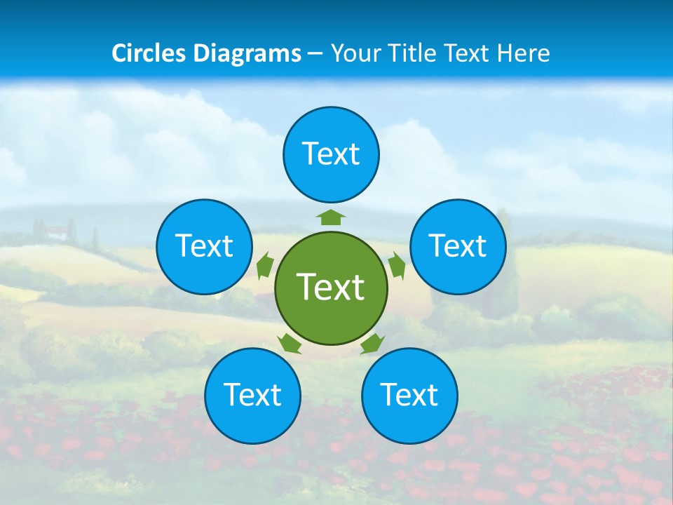 Sunny Field Cypress PowerPoint Template