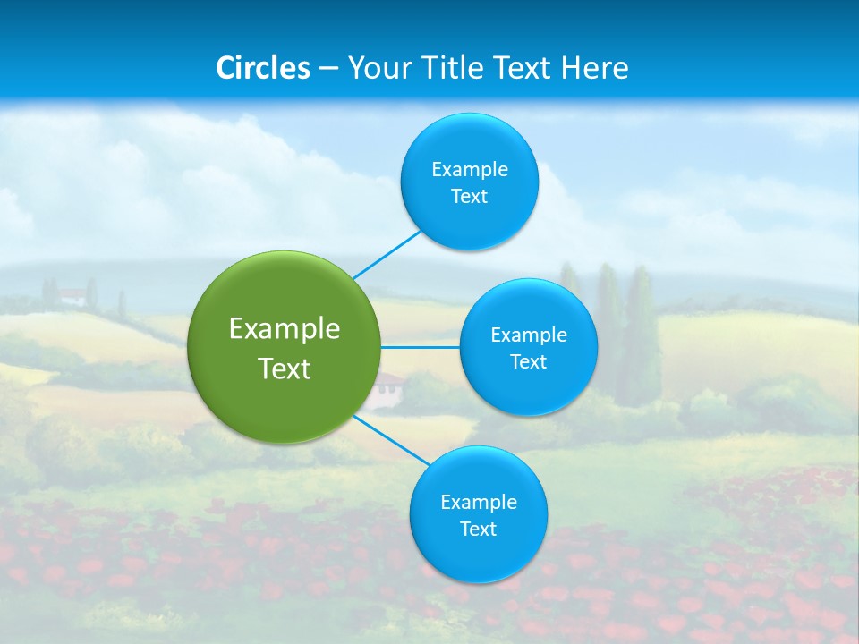 Sunny Field Cypress PowerPoint Template
