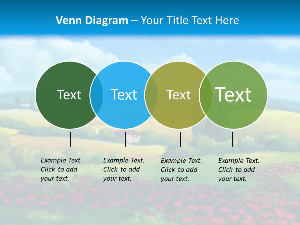 Sunny Field Cypress PowerPoint Template