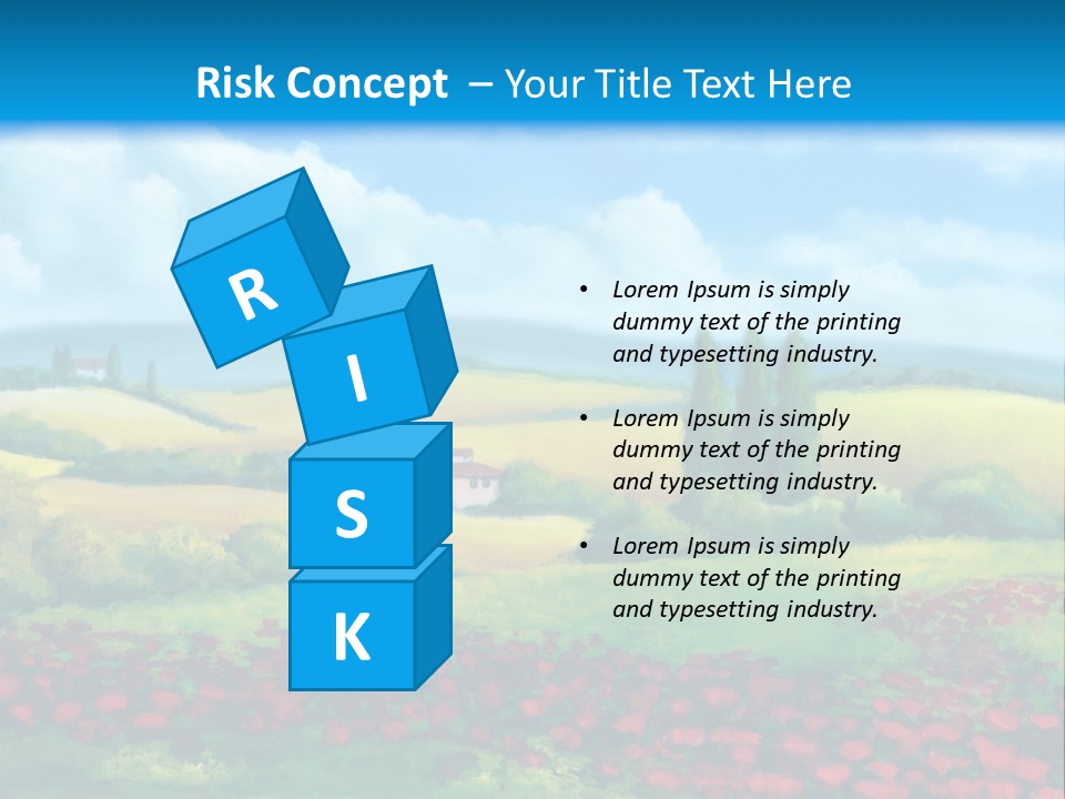 Sunny Field Cypress PowerPoint Template