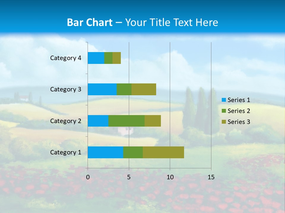 Sunny Field Cypress PowerPoint Template