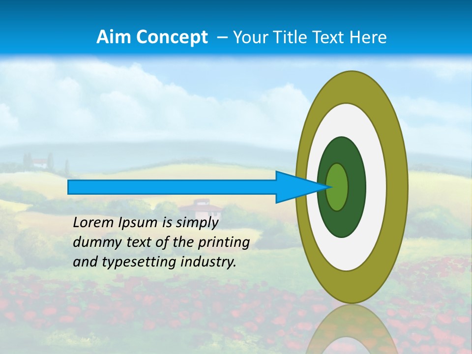 Sunny Field Cypress PowerPoint Template