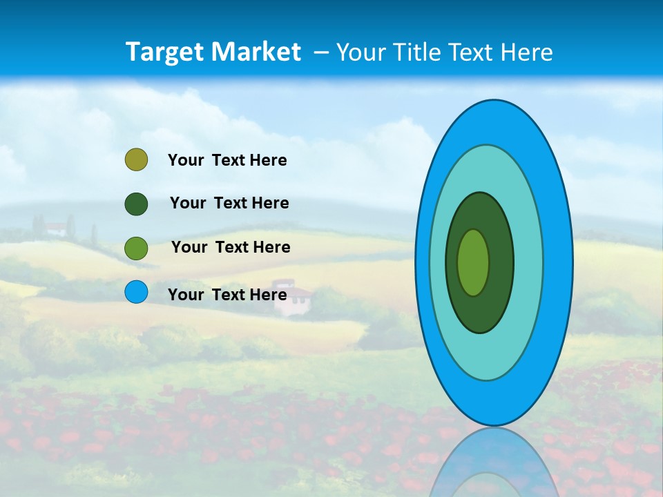 Sunny Field Cypress PowerPoint Template