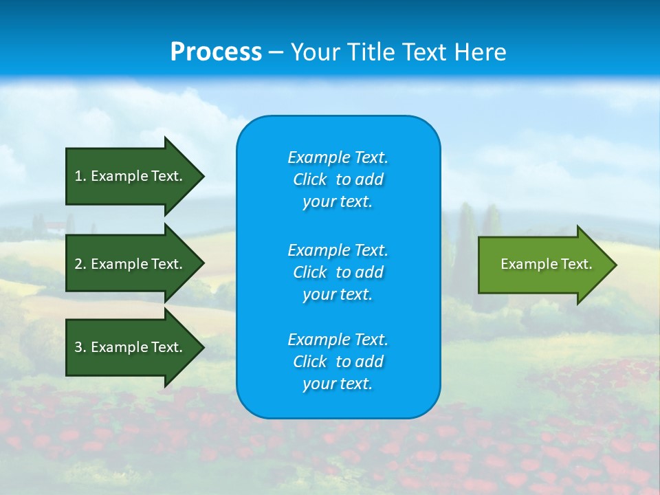 Sunny Field Cypress PowerPoint Template