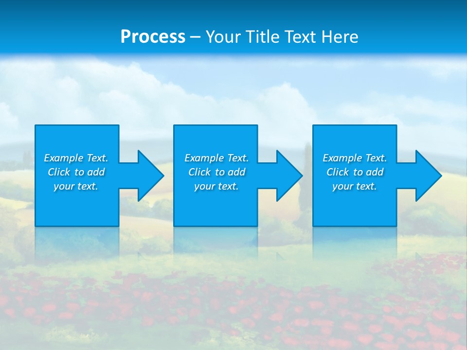 Sunny Field Cypress PowerPoint Template