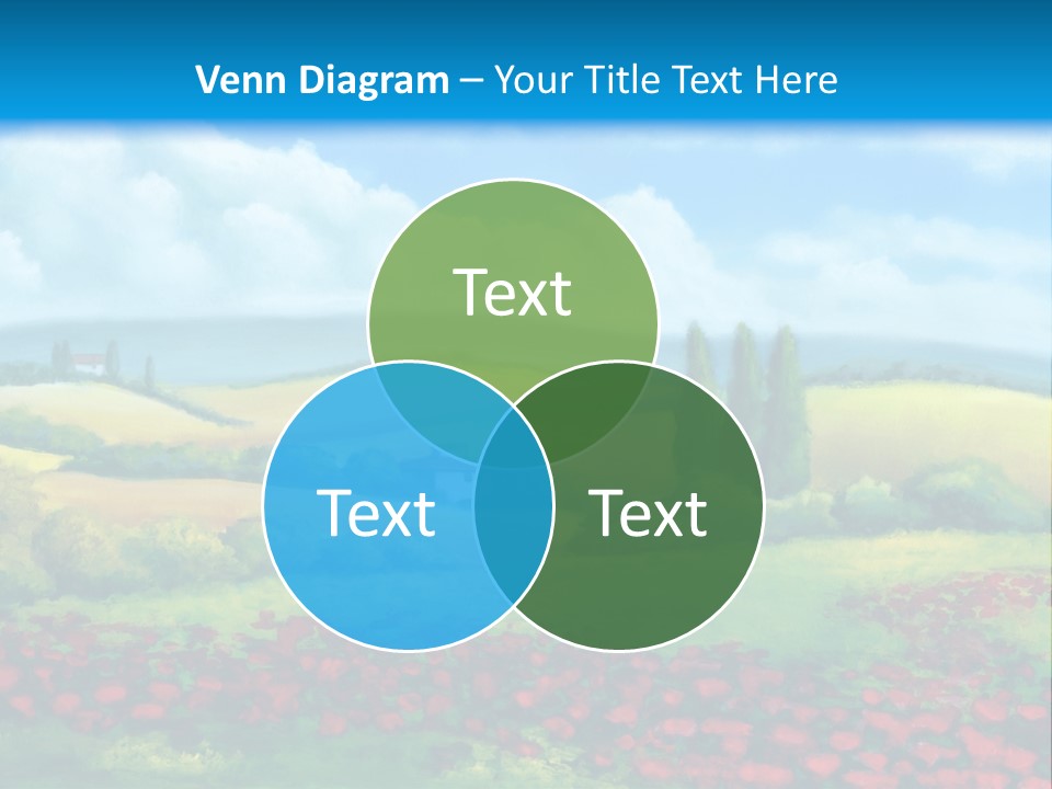 Sunny Field Cypress PowerPoint Template