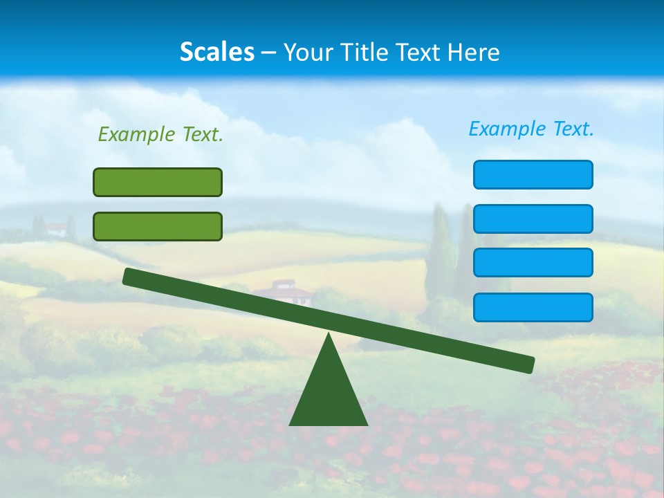 Sunny Field Cypress PowerPoint Template