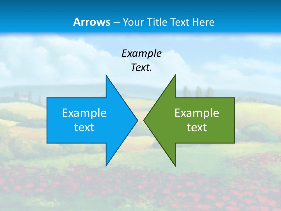 Sunny Field Cypress PowerPoint Template