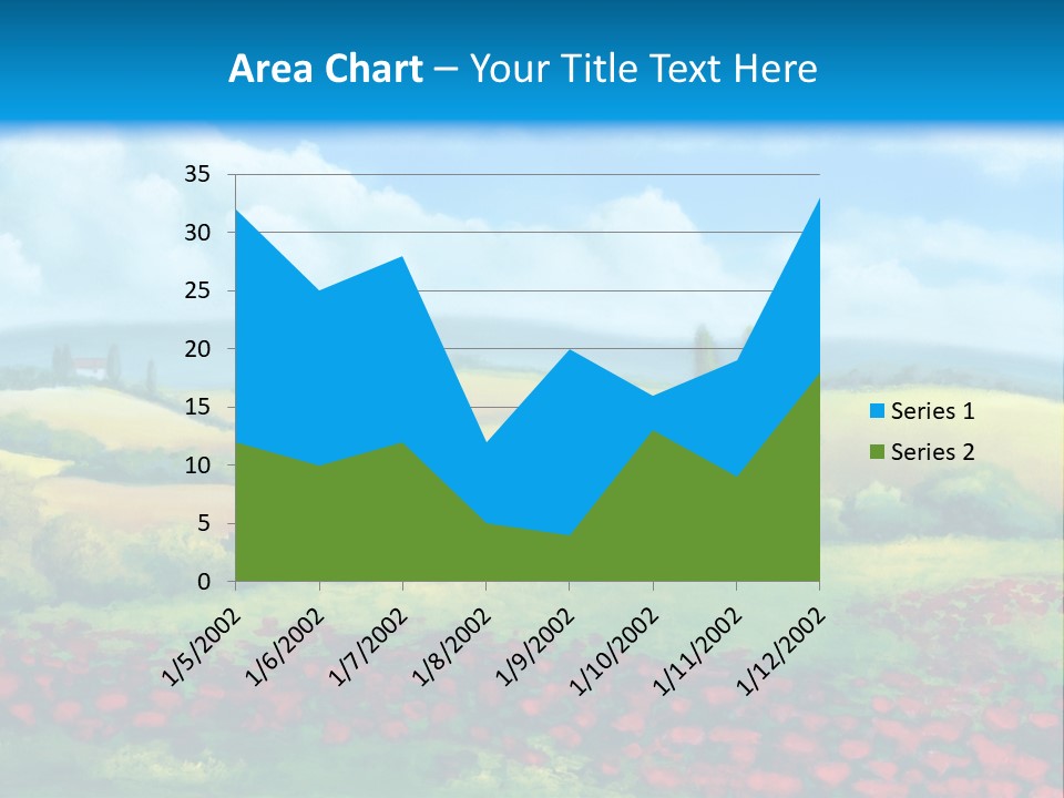 Sunny Field Cypress PowerPoint Template