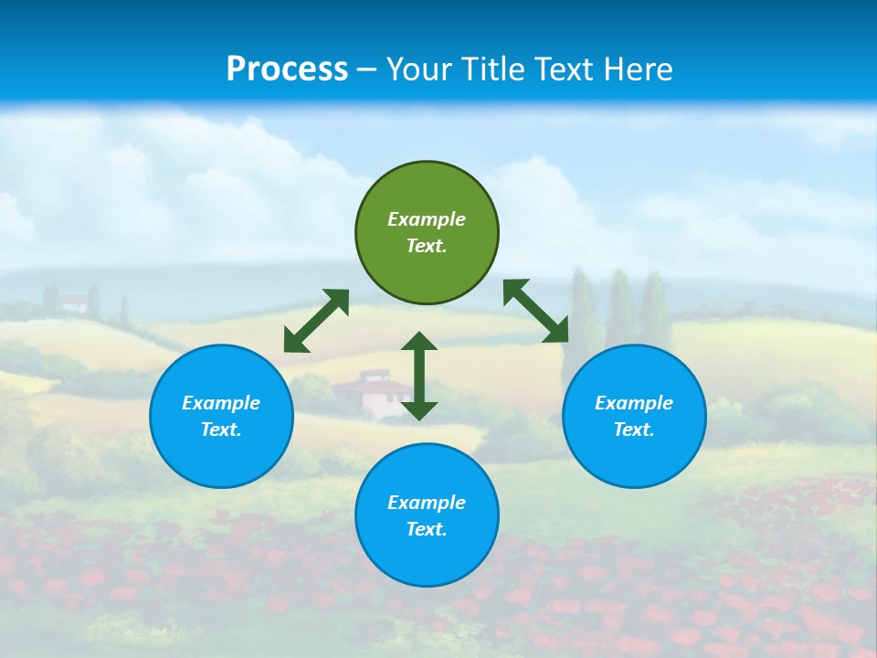 Sunny Field Cypress PowerPoint Template