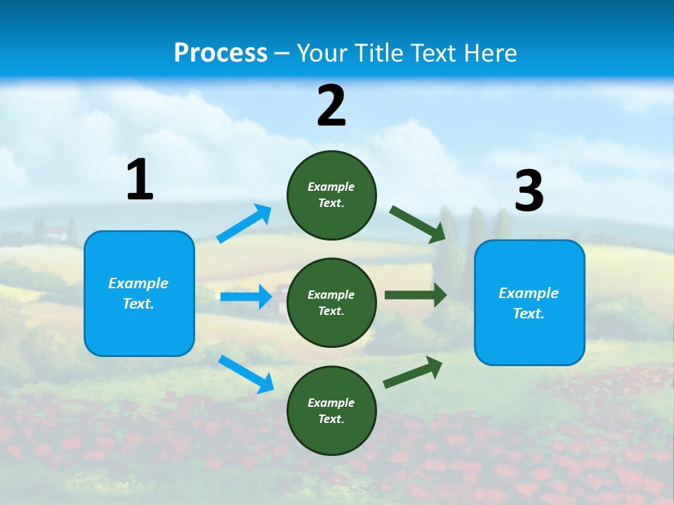 Sunny Field Cypress PowerPoint Template