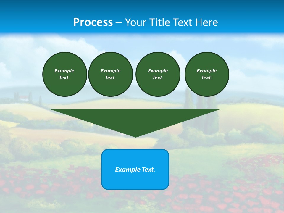 Sunny Field Cypress PowerPoint Template