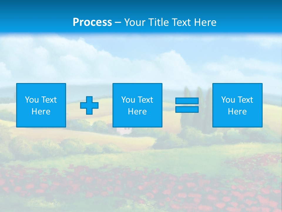 Sunny Field Cypress PowerPoint Template