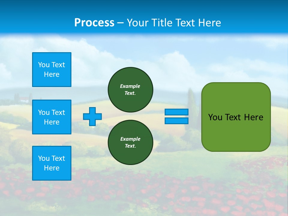 Sunny Field Cypress PowerPoint Template