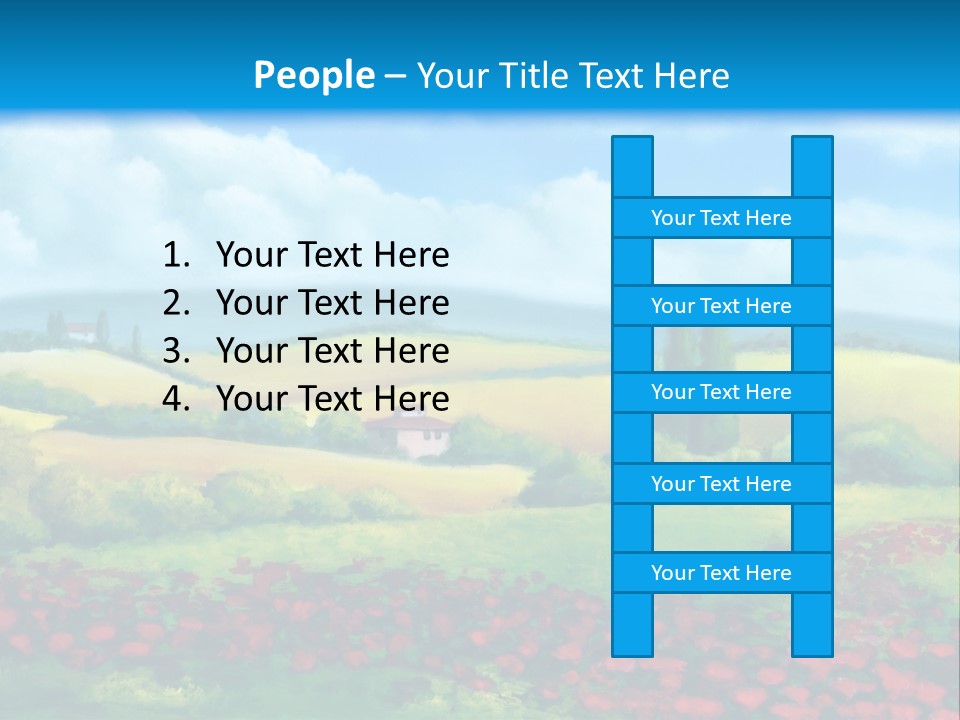 Sunny Field Cypress PowerPoint Template