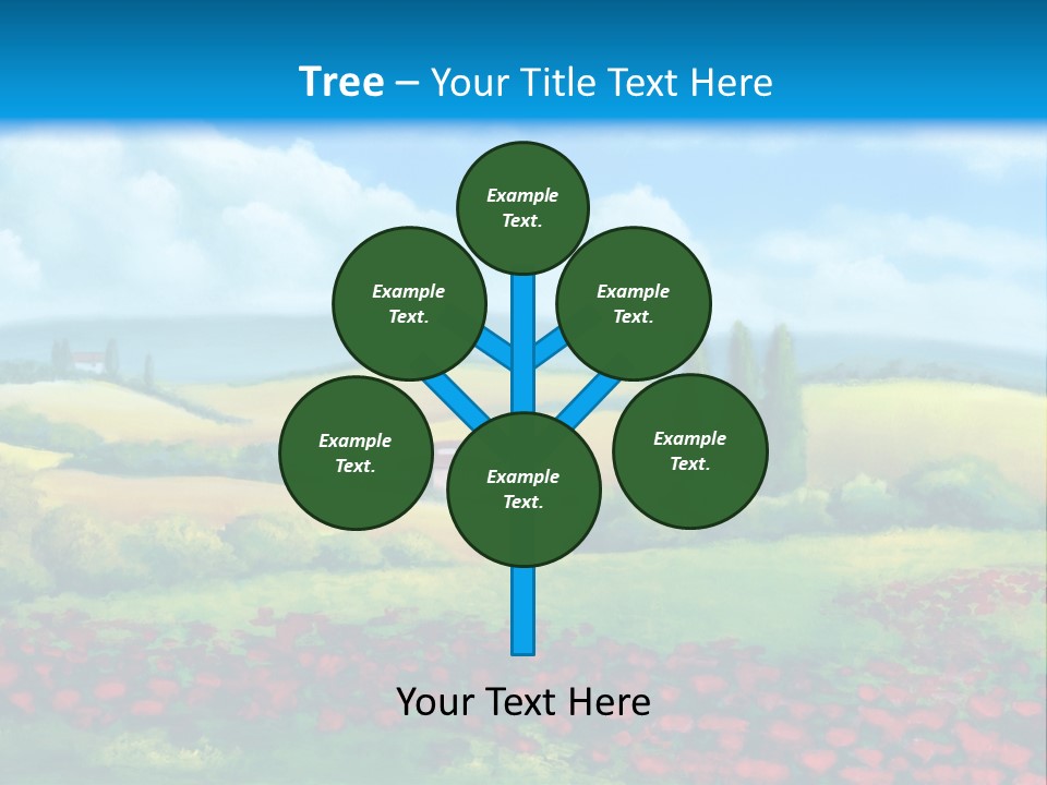 Sunny Field Cypress PowerPoint Template