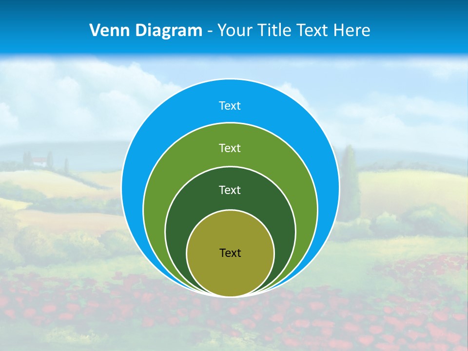 Sunny Field Cypress PowerPoint Template