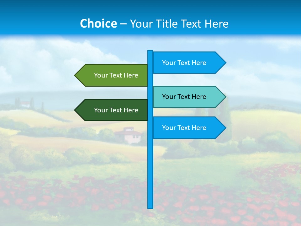 Sunny Field Cypress PowerPoint Template