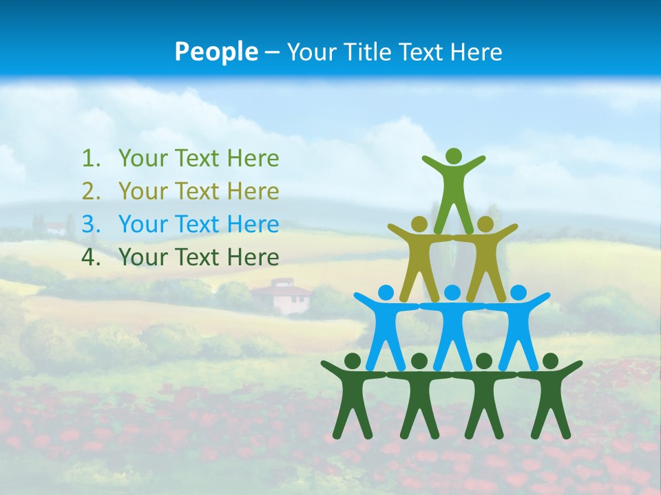 Sunny Field Cypress PowerPoint Template