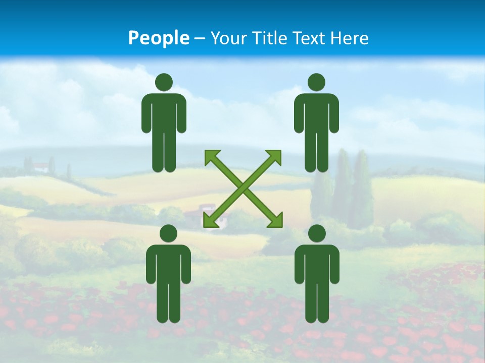 Sunny Field Cypress PowerPoint Template