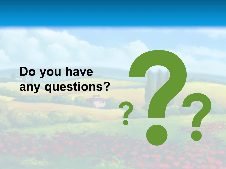 Sunny Field Cypress PowerPoint Template