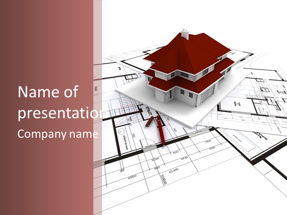 Construction Roof Window PowerPoint Template