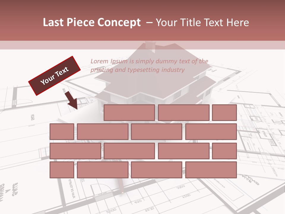 Construction Roof Window PowerPoint Template