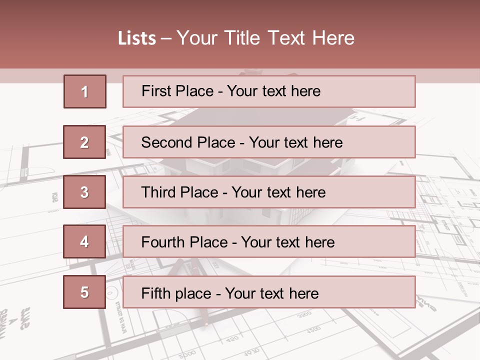 Construction Roof Window PowerPoint Template