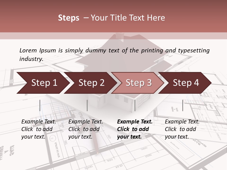 Construction Roof Window PowerPoint Template