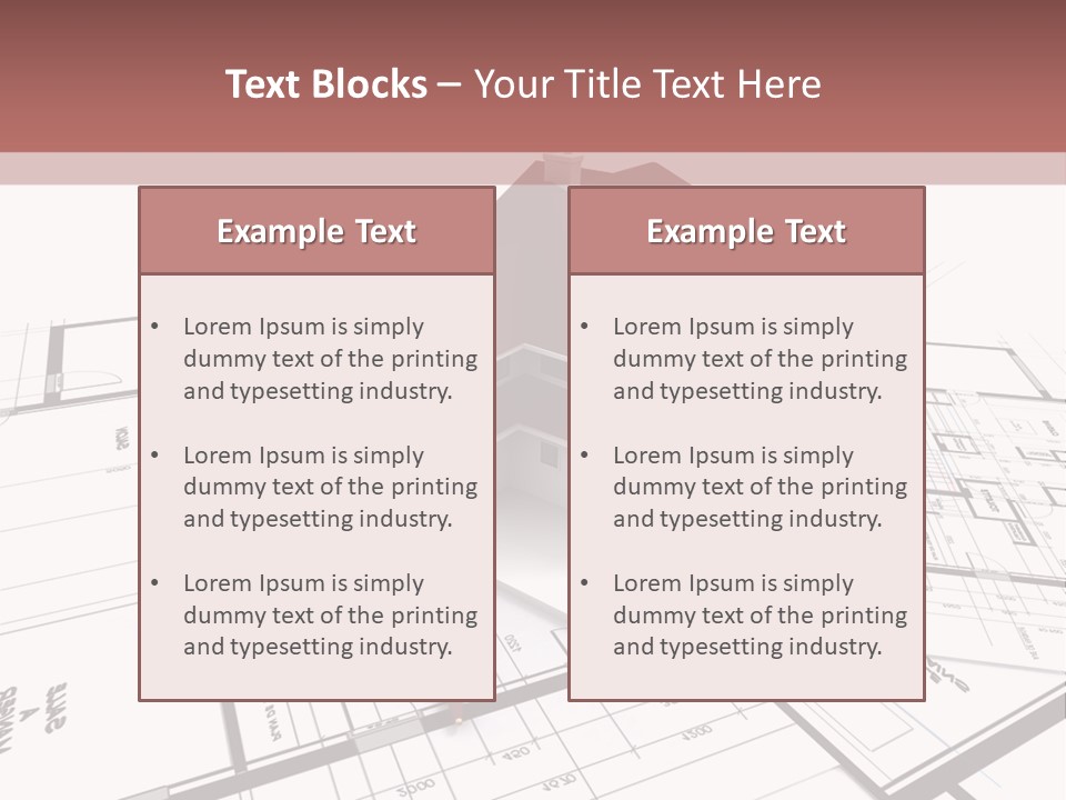 Construction Roof Window PowerPoint Template
