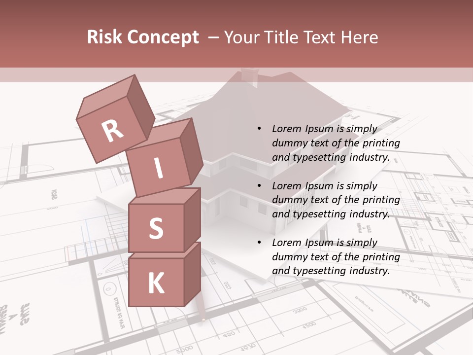 Construction Roof Window PowerPoint Template