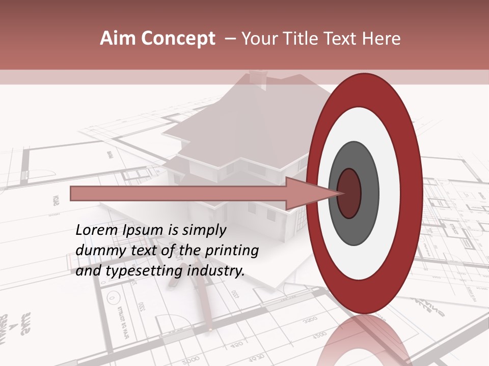Construction Roof Window PowerPoint Template