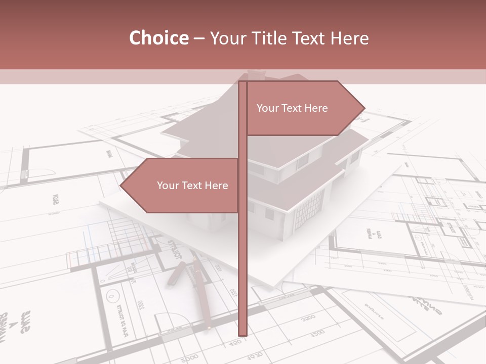 Construction Roof Window PowerPoint Template